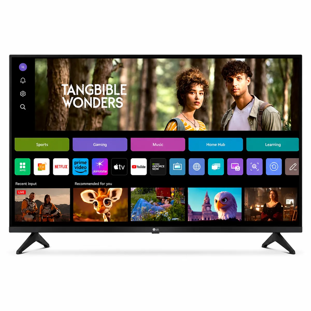 LG Ai TV UA7380 108 cm (43 inch) Ultra HD (4K) LED Smart WebOS TV 2025 Edition with Alpha7 A Processor 4K Gen8 | 4K Super Upscalingl 4K Expression Enhancer NEW Al Magic Remote Compatible Al Search with MS Copilot | Al Sound Pro (9.1.2 ch) | LG Shield | Chromecast Built-in (43UA73806LA) 