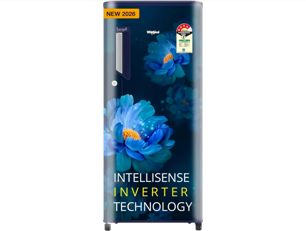 Whirlpool 192 L 4 Star Icemagic Powercool Direct-Cool Single Door Refrigerator (215 IMPC PRM 4S SAPPHIRE PEONY-Y, Blue, 2026 Model) @12968