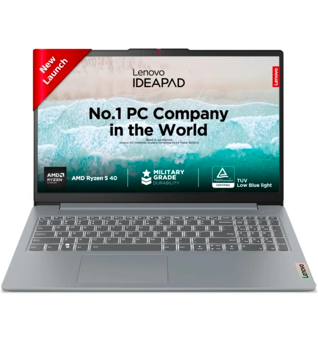 Lenovo IdeaPad Slim 3 with Microsoft 365 Basic + Office 2024 1Year ADP AMD Rvzen 5 40 - (16 GB/512 GB SSD/Windows 11 Home) 15AMN8 Laptop (15.6 inch Arctic Grey, 1.62 ka, With MS Office) @42379