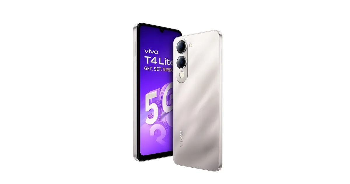 Vivo T4lite(4/64)5g @13521 (14226 - 5% Cashback) 