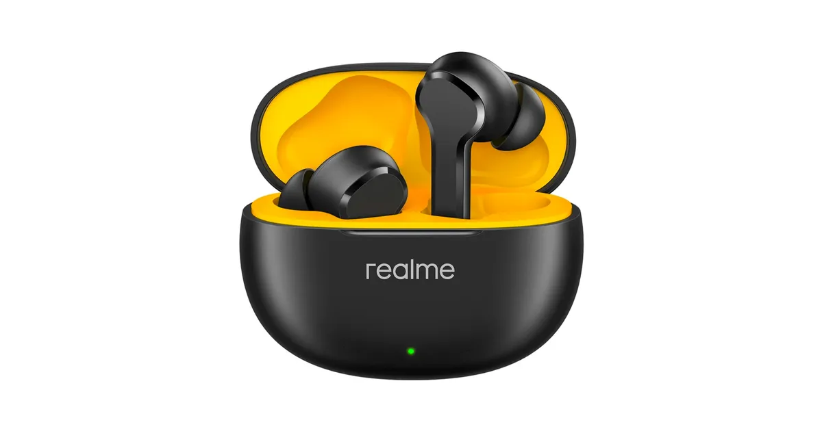 Realme Buds T110 Fast Charging Earbuds with 38H Playtime & Al ENC for Calls - Black @₹832 Per Pc