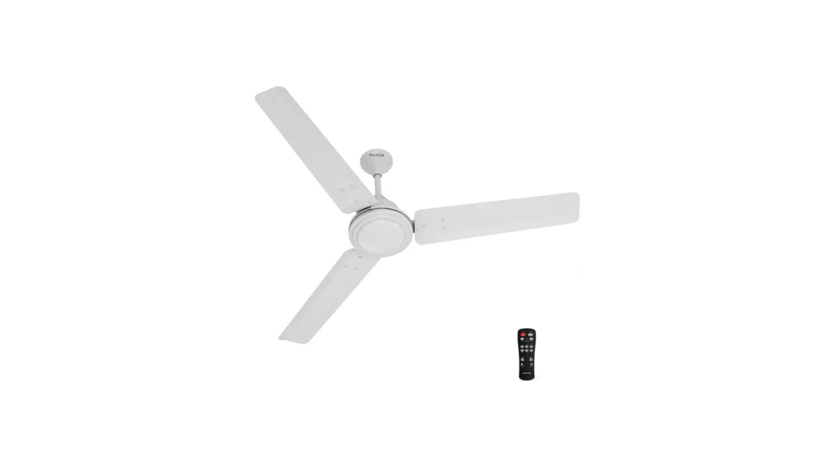 Polycab Airika BLDC 100% CopperHigh Air Delivery with 2 Year Warranty BLDC Motor with Remote 1200 mm Ceiling Fan (5 Star) @9385 (6 Quantity)