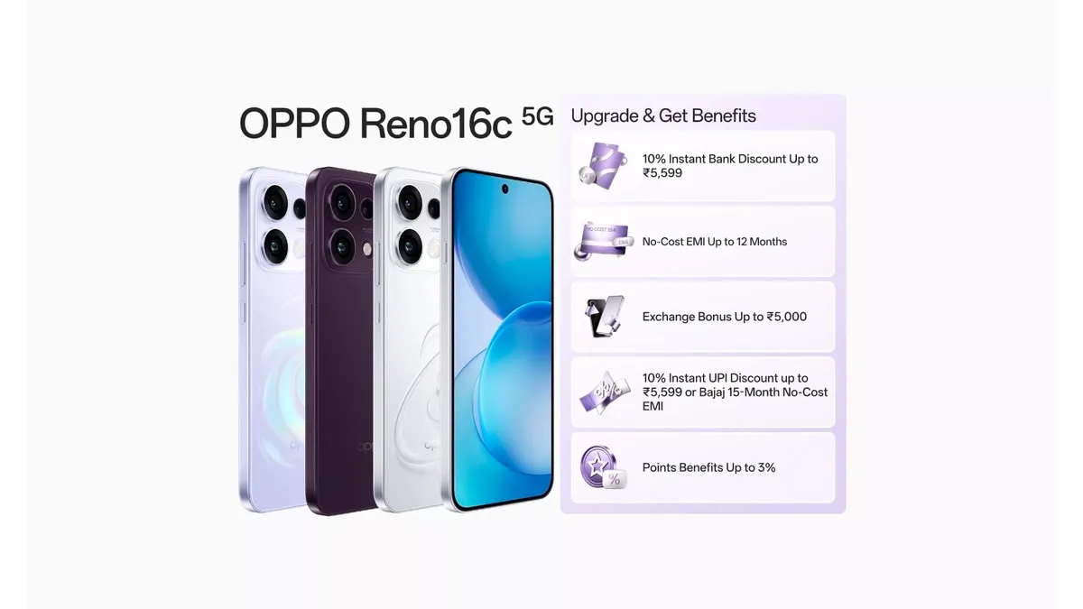 Oppo Reno 16c(8/128)5g + Free Oppo Buds 3Pro @33820